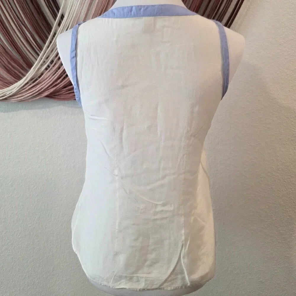 J. Crew Lightweight Button Up Tank Top Sz 0